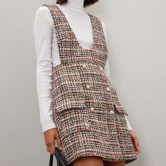 Tweed Pinafore Dress - Picture 2 of 5